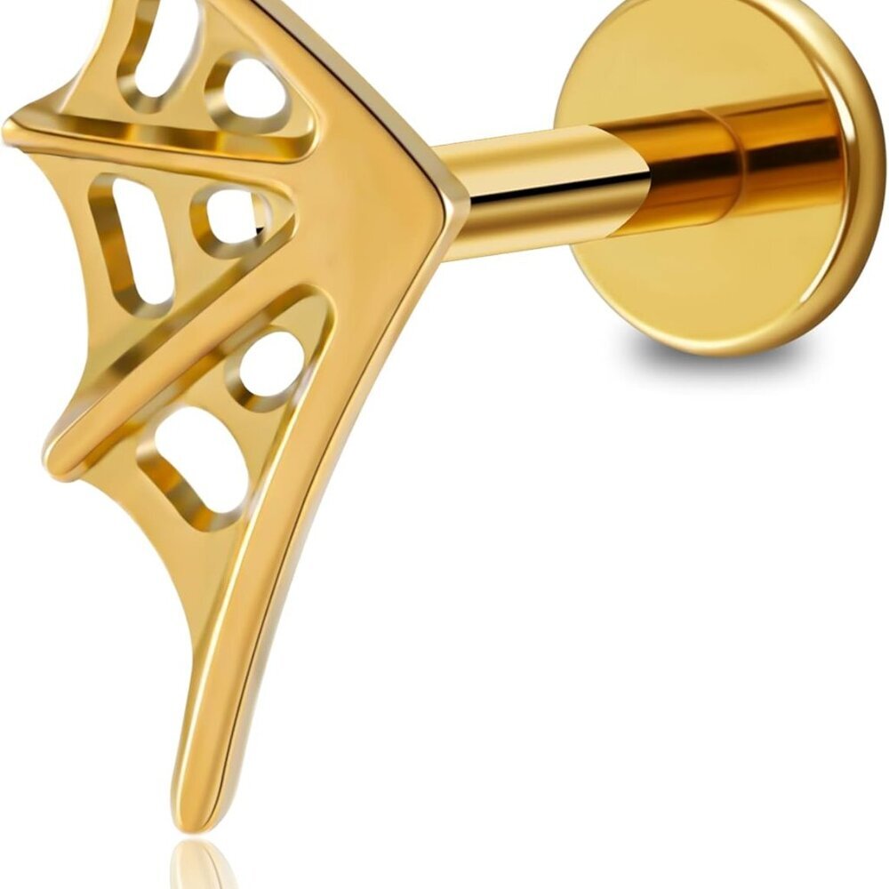 16G 6mm 8mm ASTM F136 Titanium Cartilage Piercing Jewelry Stud for Tragus Helix